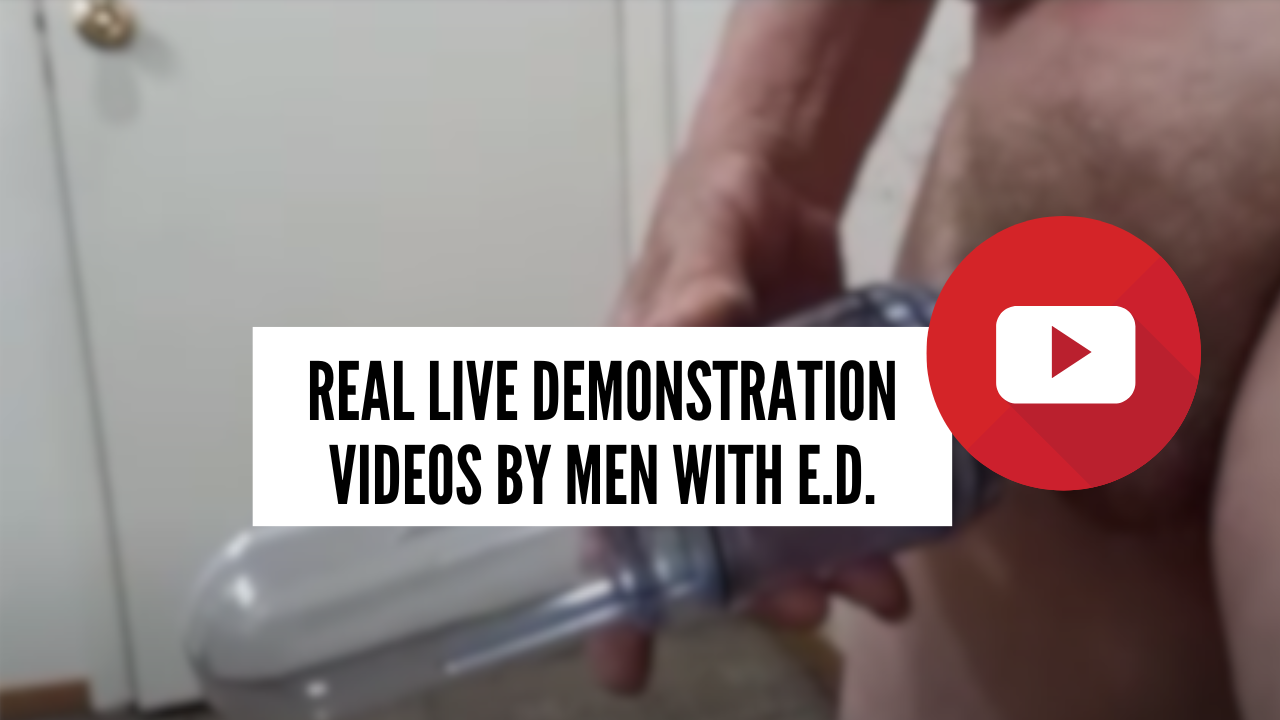 live demonstration video of the Vacurect penis pump